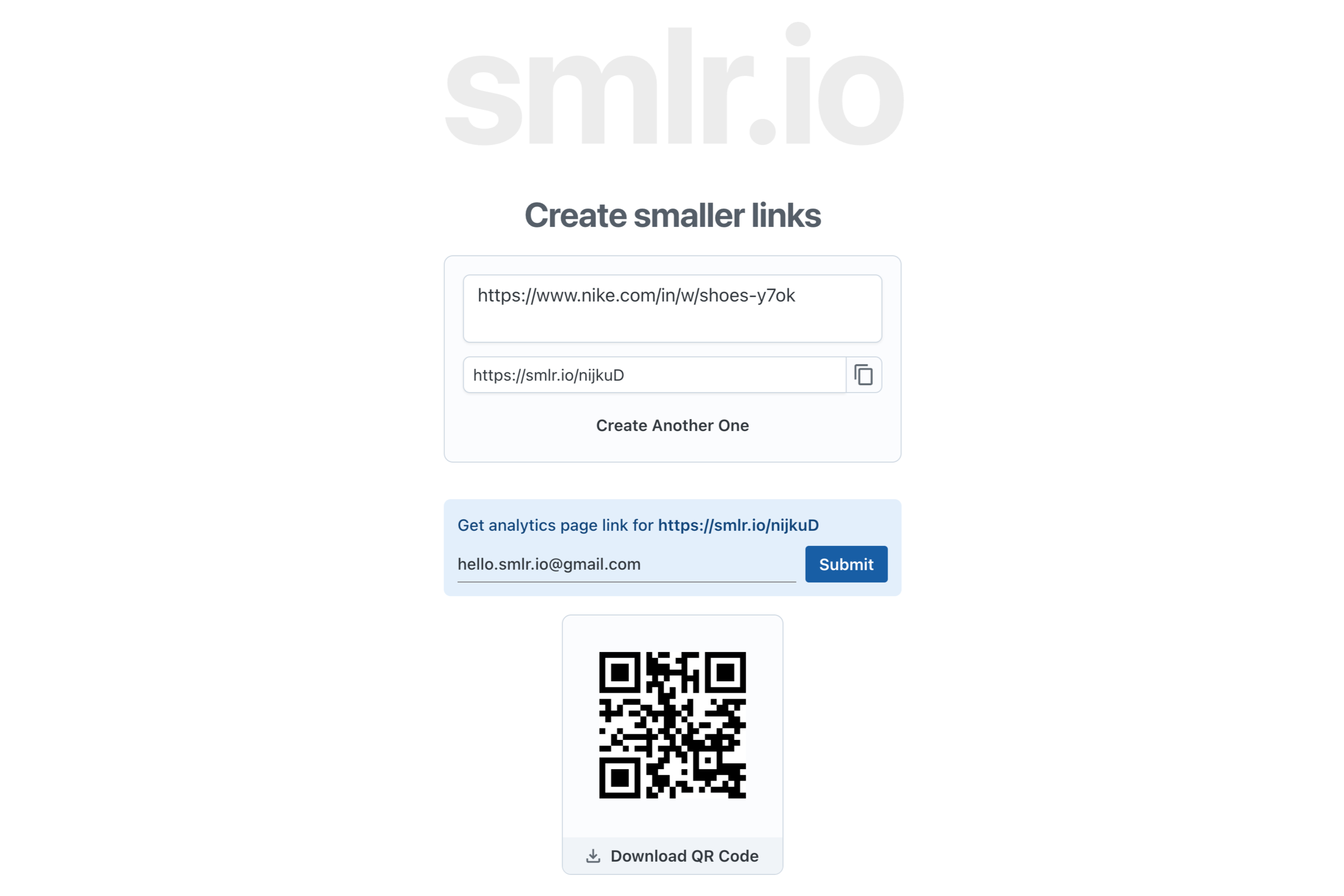 SMLR - URL Shortener